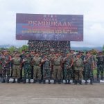 Dansatgas Pamtas Yonif 645/Gty Hadiri Upacara Pembukaan Patroli Terkoordinasi TNI-TDM Seri 1/2023