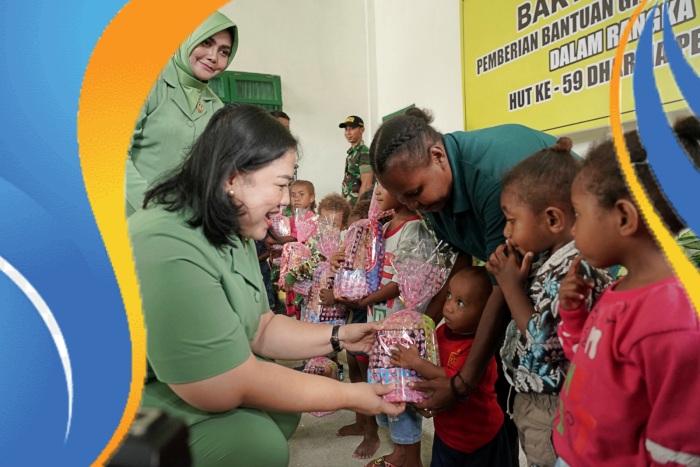 Sambut HUT Ke 59, Dharma Pertiwi Daerah P, Gelar Bakti Sosial Beri Bantuan Kepada Anak Penderita Stunting