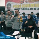 Kapolres Tasikmalaya Kota Pimpin Press Rilis Pengungkapan Kasus Curanmor Lintas Wilayah