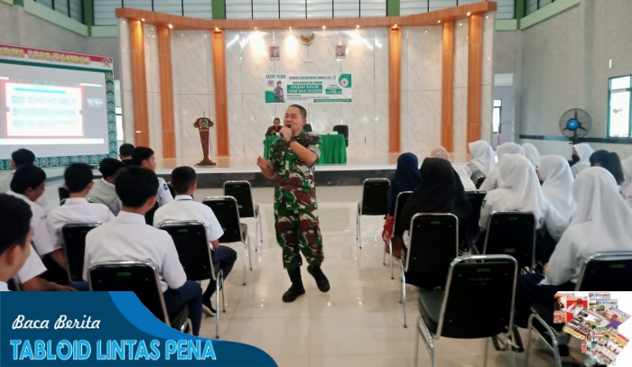 Semangati Generasi Muda Enyam Pendidikan, Dandim Sambas Beri Seminar Para Pelajar