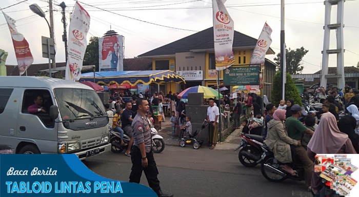 Patroli Polsek Pagerageung, Amankan Kegiatan Masyarakat (Ngabuburit) Jelang Buka Puasa.