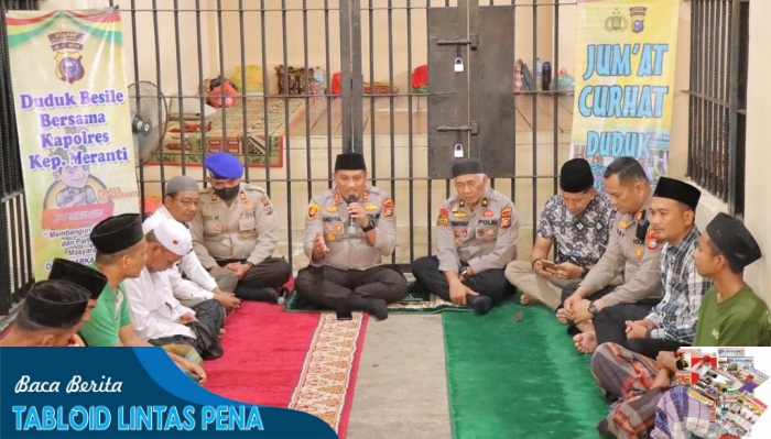 Jumat Curhat, Kapolres Meranti beri Motivasi kepada Tahanan Mapolres