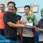 Meriahkan HUT Kota Singaraja ke 419, Personel Kodim Buleleng Raih Juara Tiga Diajang Tenis Meja