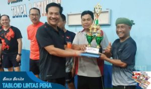 Meriahkan HUT Kota Singaraja ke 419, Personel Kodim Buleleng Raih Juara Tiga Diajang Tenis Meja