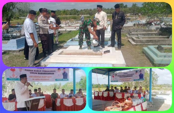 Jelang Bulan Suci Ramadhan, Pememerintah Bukit Batu Menggelar Tradisi Ziarah Kubur Bersama di Desa Sejangat