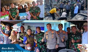 Pangdam XVIII/Kasuari dan Kapolda Papua Barat Tinjau Langsung Lokasi Kebakaran di Sorong