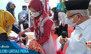 Wapres KH. Ma’ruf Amin Dorong Desa Kangkung Tingkatkan Pemberdayaan Masyarakat agar Lebih Mandiri