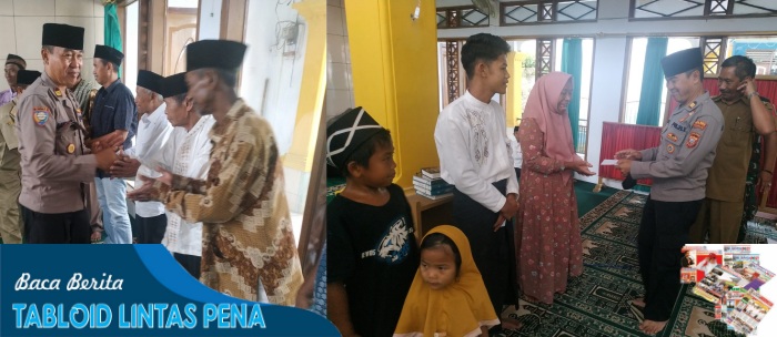 Sambutan Kapolsek Pagerageung pada acara Safari Ramadhan dan Santunan Anak Yatim dan Kaum Dhuafa di Desa Puteran