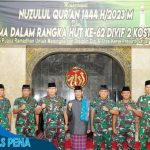 Divif 2 Kostrad Gelar Doa Bersama Dalam Rangka Memperingati HUT Ke-62 Divif 2 Kostrad dan Nuzulul Qur’an 1444 H/ 2023 M