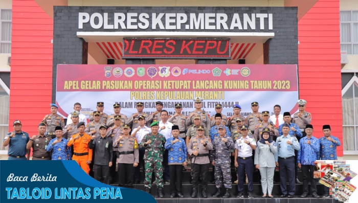 Polres Meranti Bersama Forkopimda Apel Gelar Pasukan Operasi Ketupat