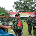 Kasrem 172/PWY Pimpin Upacara Pelepasan Satgas Pamtas Kewilayahan Yonif Raider 142/KJ