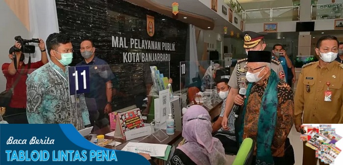 Wapres K.H. Ma’ruf Amin Tinjau Mal Pelayanan Publik Kota Banjarbaru