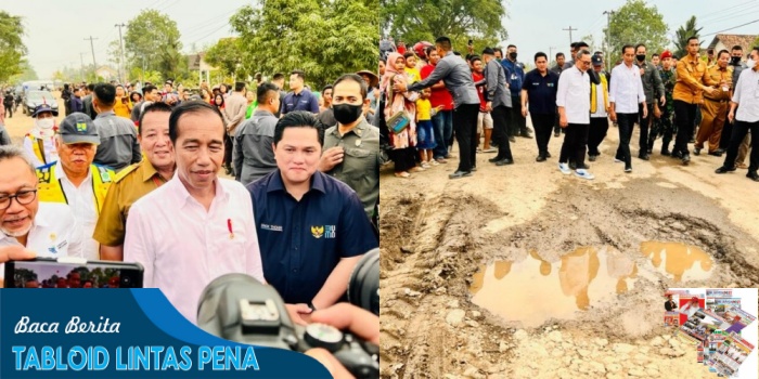 Presiden Jokowi: Pemerintah Pusat Segera Bantu Perbaiki Ruas Jalan Rusak di Lampung