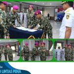 Mayjen TNI Marinir Markos Resmi Jabat Aspotmar Kasal Jalesveva Jayamahe, JAKARTA, ----Kepala Staf Angkatan Laut (Kasal) Laksamana TNI Muhammad Ali memimpin serah terima jabatan Asisten Potensi Maritim (Aspotmar) Kasal dari Mayor Jenderal TNI Marinir Nur Alamsyah kepada penggantinya Mayor Jenderal TNI Marinir Markos, Minggu (21/05), di Bumi Marinir Cilandak Jakarta. Kegiatan ini digelar sesaat sebelum pelaksanaan Serah Terima Jabatan Komandan Korps Marinir (Dankormar). Pejabat lama Mayjen TNI Marinir Nur Alamsyah merupakan Aspotmar Kasal sejak tahun 2022 yang kemudian dipercaya menjabat sebagai Dankormar. Sedangkan penggantinya Aspotmar Kasal yang baru Mayjen TNI Marinir Markos sebelumnya menjabat sebagai Kadispotmaral pada tahun 2021, kemudian menjadi Deputi Bidang Keamanan Siber dan Sandi Perekonomian BSSN pada tahun 2022 dan sebelum resmi menjabat sebagai Aspotmar Kasal Mayjen Markos menjabat sebagai Staf Ahli Kasal. Dalam kesempatan itu, Kasal menyampaikan ucapan selamat kepada Mayjen TNI Marinir Markos atas amanah jabatan baru sebagai Aspotmar Kasal. “Jabatan baru yang diemban adalah bentuk kepercayaan pemimpin atas kapasitas dan kemampuan yang dimiliki. Saya berharap amanah dan kepercayaan yang telah diberikan negara dan organisasi ini dapat dijawab dengan kinerja dan torehan prestasi yang optimal", tandas Kasal. Usai memimpin Sertijab Aspotmar, Kasal Laksamana TNI Muhamad Ali kemudian memimpin upacara Sertijab Dankormar dari Mayor Jenderal TNI Marinir Widodo Dwi Purwanto kepada Mayor Jenderal TNI Marinir Nur Alamsyah. (DISPENAL)