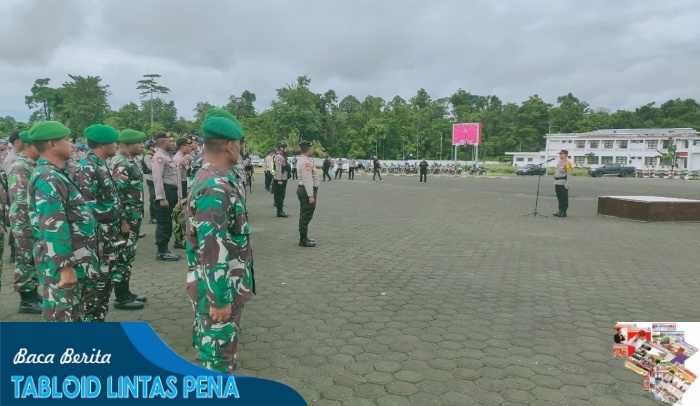 Kodim 1710/Mimika Bersama Polres Mimika Laksanakan Apel Pengamanan Mayday