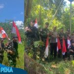 Sinergitas TNI-POLRI, Satgas Pamtas Yonif 645/GTY Gelar Patroli Gabungan Di Perbatasan RI-Malaysia