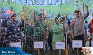 Jaga Ekosistem Pesisir, Pangdam XII/Tpr Pimpin Penanaman Mangrove Nasional Secara Serentak di Wilayah Kalbar