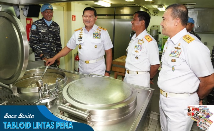 Bagaimana Prajurit Makan Di Kapal Perang, Panglima TNI Cek Dapur Kapal Perang Yang Tergabung Satgas MTF Di Beirut”