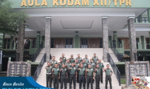 Kasdam XII/Tpr Pimpin Taklimat Akhir Pengawasan Post Audit Itjenad TA 2023
