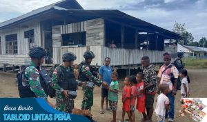 Satgas Yonif 132/BS Kunjungi Masyarakat Kp.Skofrow