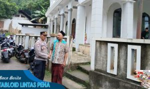 Berikan Kemanan dan Kenyamanan, Kapolsek Pagerageung Melaksanakan Pengamanan Shalat Idul Adha