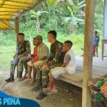 Satgas Pamtas RI-PNG Yonif 132/BS Anjangsana Ke Kampung Kalimo