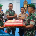 Tingkatkan Sinergitas, Kodim 1012/Buntok Beri Kejutan Polres Barito Selatan Dalam Rangka Hut Bhayangkara Ke-77