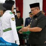 Bupati Ade Sugianto Hadiri Pengukuhan Paskibraka Kab. Tasikmalaya,