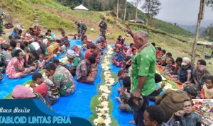 Dekat Di Hati, Di Hari Kemerdekaan Satgas Mobile Raider 300 Ngaliwet Bersama Masyarakat