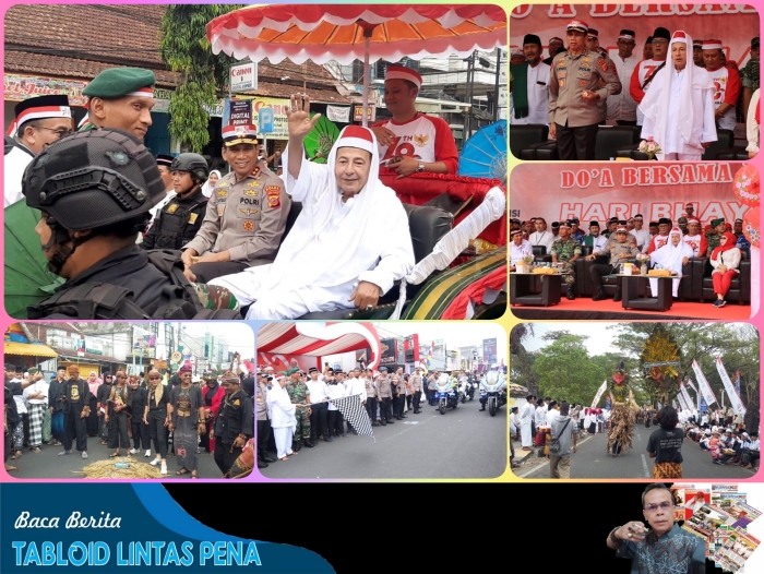 Apel Kebangsaan dan Kirab Merah Putih Dalam Rangka Hari Bhayangkara ke-77 di Kota Tasikmalaya Bersama Habib M.Luthfi bin Ali bin Yahya