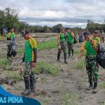 Karya Bakti TNI Wujud Nyata Pengabdian Prajurit Satgas Pamtas Yonarmed 10/ Bradjamusti Untuk Rakyat di Perbatasan