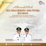 Desa Taraju mendapat Juara Pertama Desa Wisata Tahun 2023 Kategori Digital dan Konten Kreatif Anugerah Desa Wisata Indonesia Tahun 2023