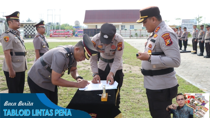 Pimpin Pelantikan dan Sertijab sejumlah Pejabat, Kapolres Meranti Ajak Tingkatkan Kinerja