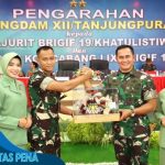 Kunjungi Brigif 19/KH, Pangdam XII/Tpr Minta Prajurit Serta Persit Selalu Kompak dan Guyub