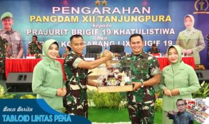 Kunjungi Brigif 19/KH, Pangdam XII/Tpr Minta Prajurit Serta Persit Selalu Kompak dan Guyub