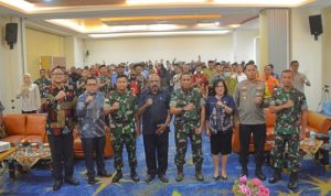 Dukung Kedamaian di Wilayah Binaan, Dandim 1710/Mimika Ikuti Kegiatan Binkom Cegah Konflik Sosial