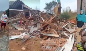 Puluhan Orang Sentul City Robohkan Rumah di Kampung Tapos Bojong Koneng