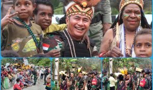 Beri Dukungan Moril Prajurit, Pangdam XII/Tpr Masuk Wilayah Zona Merah di Papua Tengah