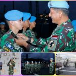 Haru dan Bangga Warnai Kenaikan Pangkat Kontingen Garuda TNI AL di Lebanon