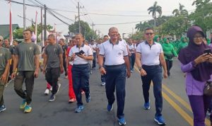 Jalin Solidaritas dan Silahturohmi TNI-Polri, Wagub AAL Hadiri Olahraga Bersama Panglima TNI