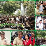 Anton Charliyan Deklarasi Gernas Prabowo Gibran Bersama Puluhan Relawan 08 Seusai Pendaptaran Ke KPU di Taman Suropati Jakarta