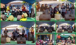 Rayakan Milad Ke-14, UPK DAPM Kecamatan Sariwangi Selenggarakan Jalan Sehat dan Berikan Santunan Kepada 8 Desa