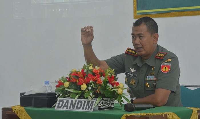 Tegas, Dandim Ingatkan Netralitas TNI Dalam Pemilu 2024