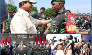 Menhan Prabowo Subianto Resmikan RS di Papua dan Serahkan Bantuan 164 Unit Kendaraan Dinas Untuk TNI-Polri