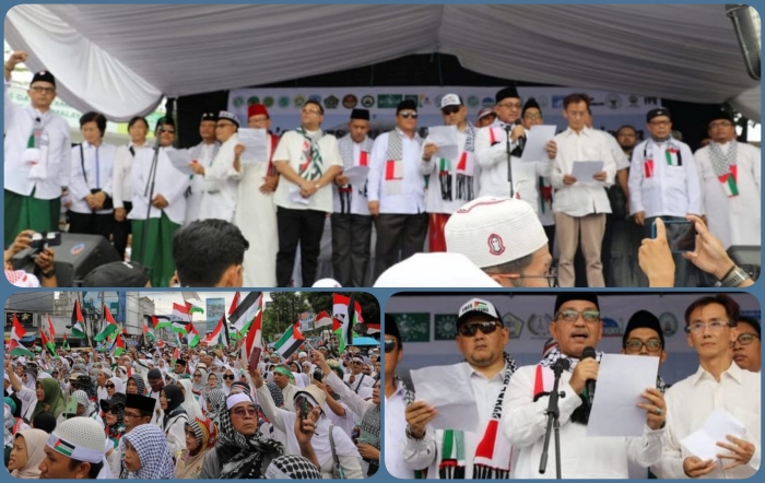 Aksi Serentak Bela Palestina Se-Jawa Barat di Taman Kota Tasikmalaya