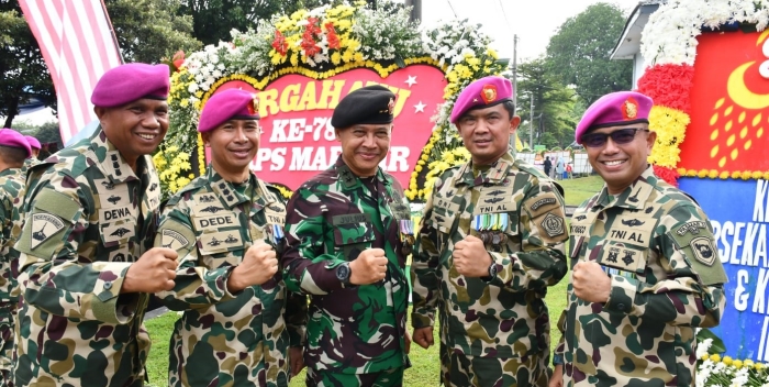 Irjen TNI (Mar) Suhartono Hadiri HUT ke-78 Korps Marinir TNI AL