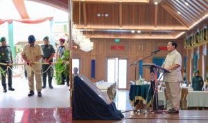 Menhan Prabowo Subianto Resmikan Ruang Makan Husein AKMIL Magelang