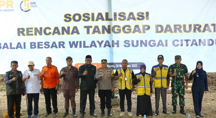 Dandim 0613/Ciamis Bersama Stakeholder Kota Banjar Tinjau Pelaksanaan Latihan Penanggulangan Bencana