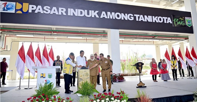 Resmikan Pasar Induk Among Tani Kota Batu, Presiden Jokowi: Terbesar Se-Indonesia