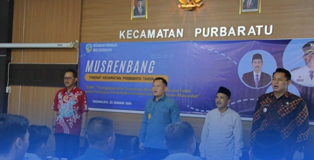 Penjabat Walikota Tasikmalaya Hadiri Musrenbang  RKPD Tahun 2025 Tingkat Kecamatan Purbaratu